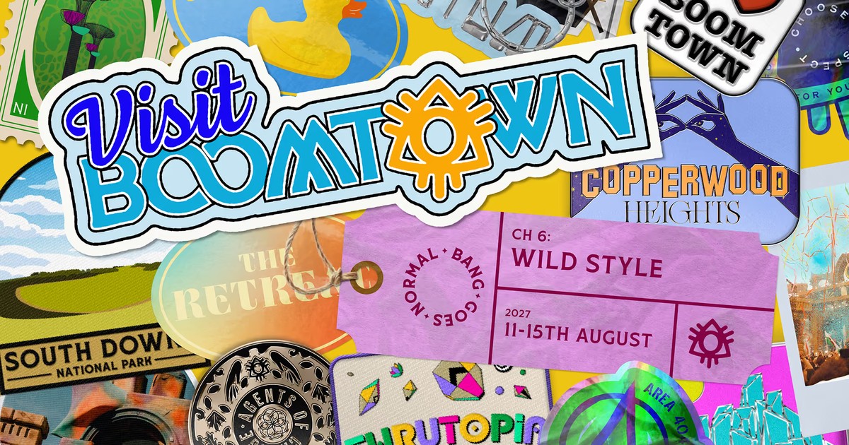 Boomtown 2027 key art: Visit Boomtown Chapter 6 Wild Style, 11 to 15 August, Matterley Estate, Hampshire