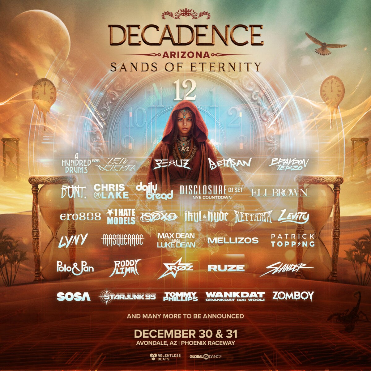 Decadence Arizona 2026 Phase Two lineup poster