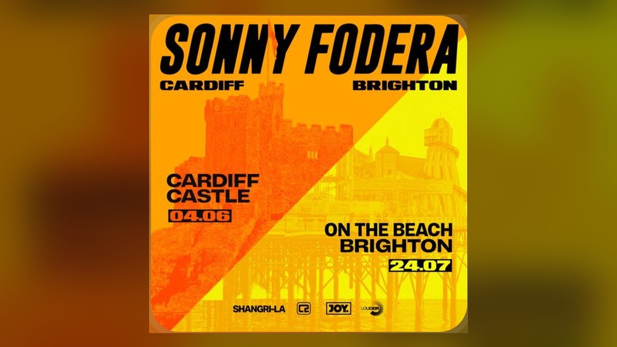 Sonny Fodera Cardiff Castle and On The Beach Brighton 2027 poster