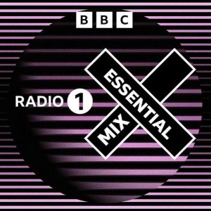 Two Shell Essential Mix cover art with the BBC Radio 1 Essential Mix logo on pink and black stripes