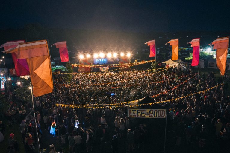 Westival 2027 lineup: aerial view of Shipping Hill Farm, Manorbier, Pembrokeshire