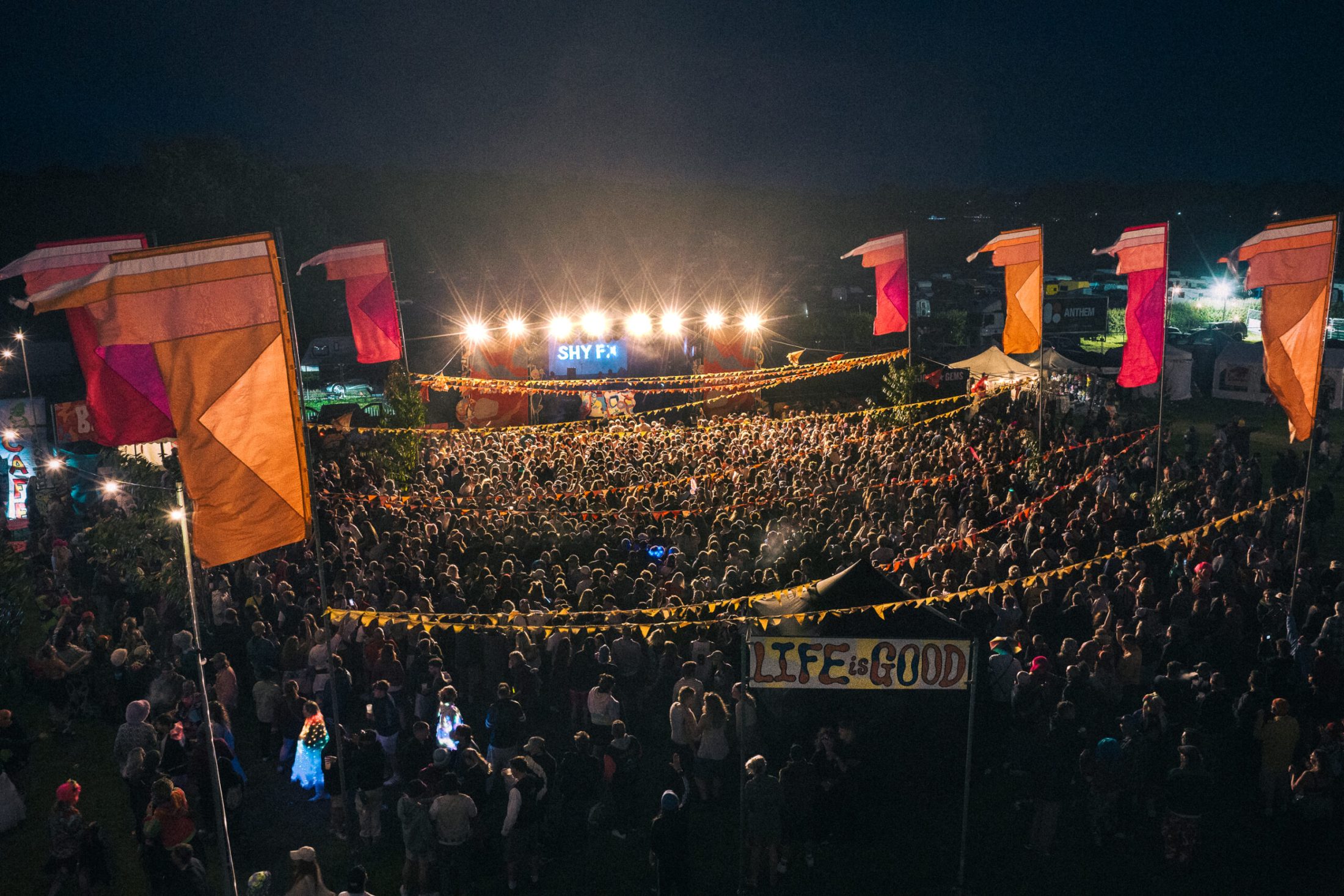 Westival 2027 lineup: aerial view of Shipping Hill Farm, Manorbier, Pembrokeshire